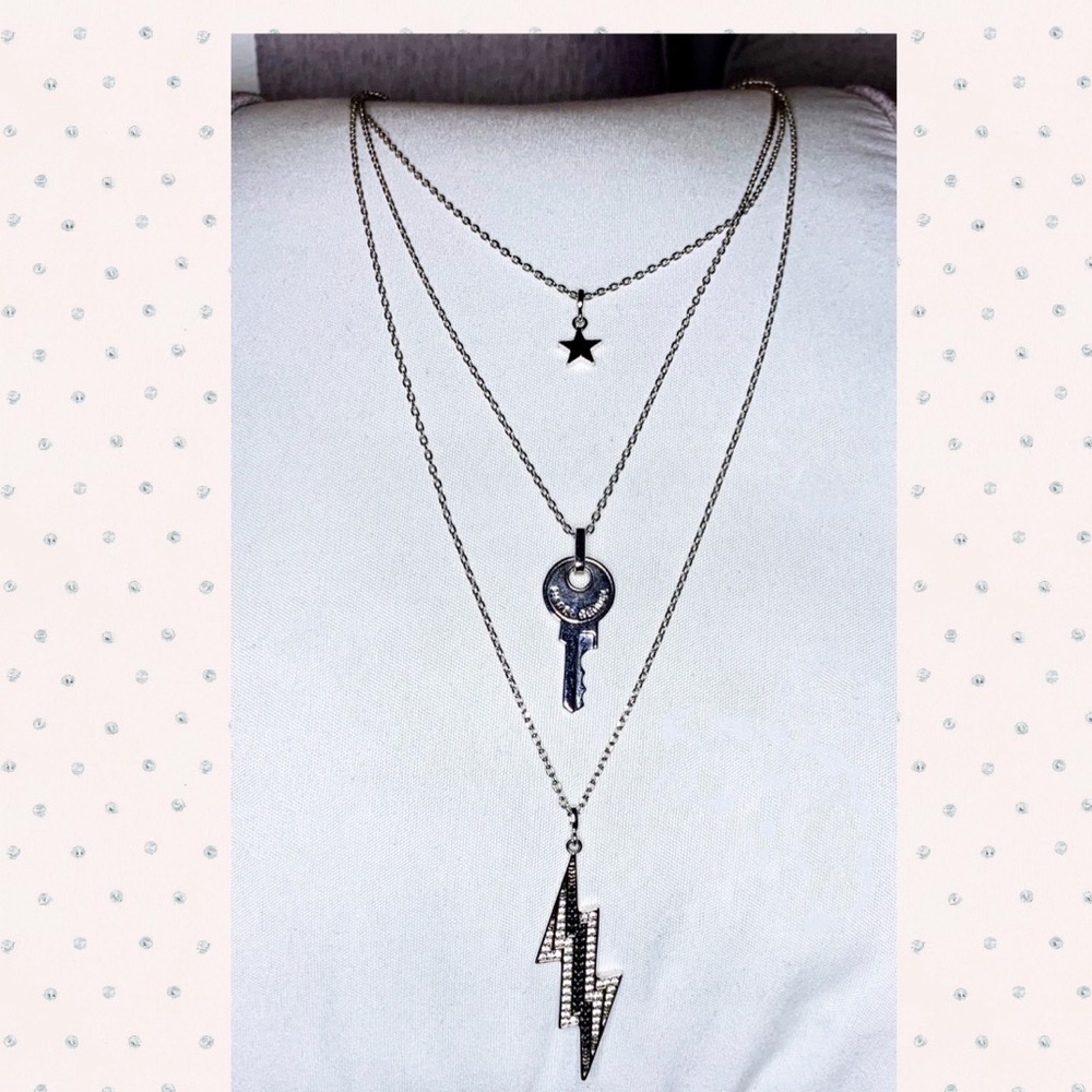 The Lenox Lightning Triple Necklace